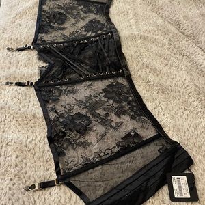 Honey Birdette Alexandra XL suspender new w tags